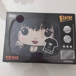 Funko Pop! Elvira TV-Tees Set with Black T-Shirt